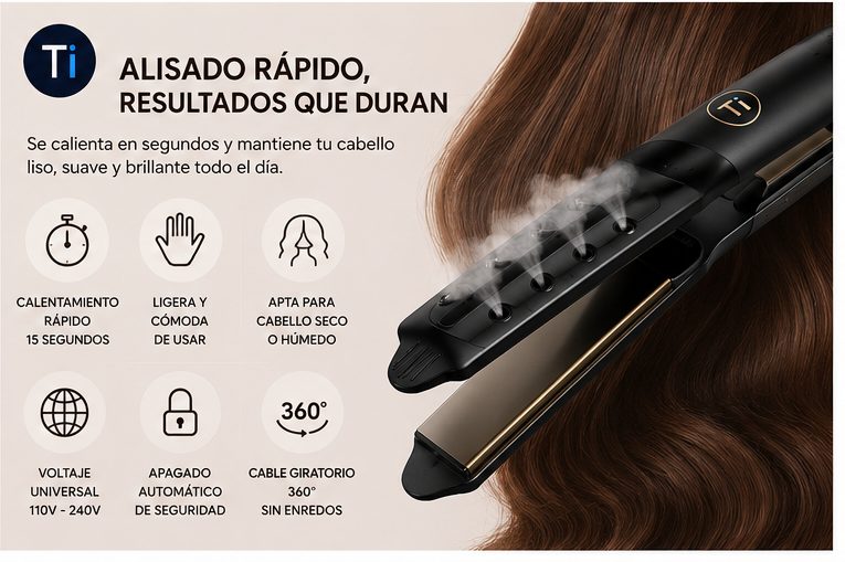 Alisadora de Pelo - Resultado Salón en Casa