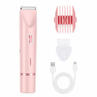 Vellix, rasuradora y recortadora 2 en 1 con todos sus accesorios: cabezal de peine, cepillo de limpieza y cable USB-C